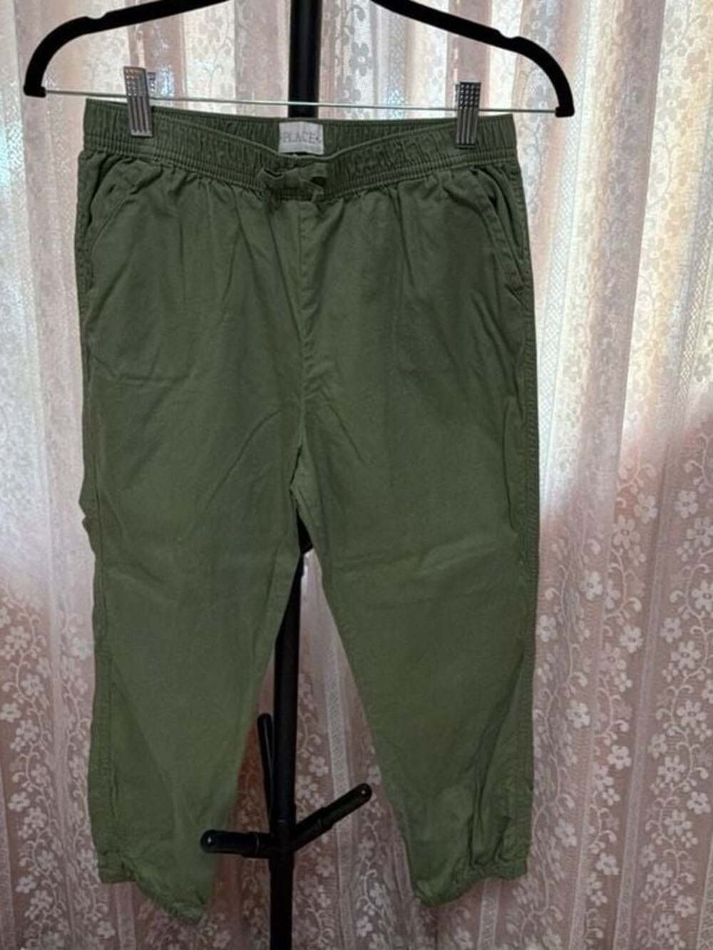 The Children's Place Green Twill Jogger Pants Size 14